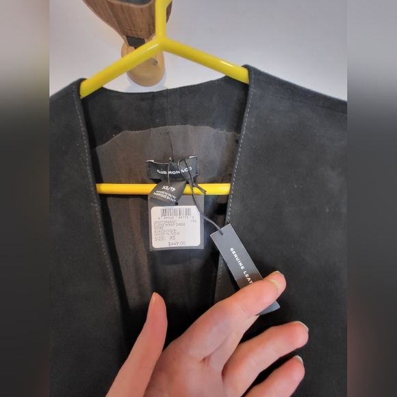 🔴 NWT Club Monaco real suede vest - Picture 4 of 7